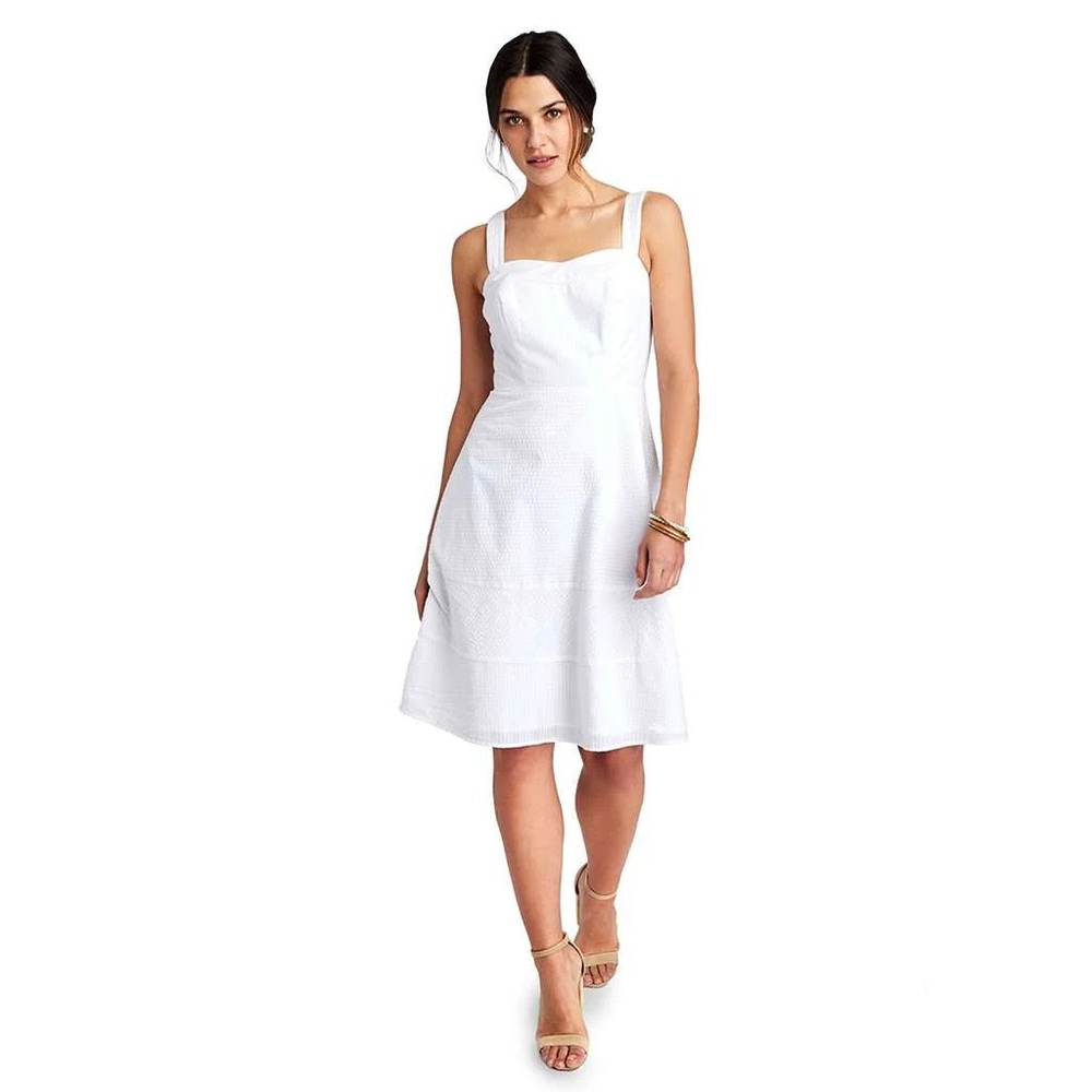 Vineyard Vines seersucker dress fit and flare